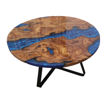 table with resin